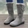 Otoño/Invierno 2026 Nuevo Comercio Exterior Tallas Grandes Moda Casual Europeo Americano Acolchado de Felpa Versátil Botas de Algodón Transfronterizo