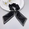 Anillo para el Cabello con Lazo de Pedrería Estilo Francés Retro Accesorios para el Cabello para Mujer Sentido de Alta Gama Pinza de Tiburón para la Parte Posterior de la Cabeza Exhibición del Cabello Tocado