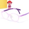 Gafas para niños de silicona con lente plana TR90 para niños, recomendadas para la protección antibacteriana, se pueden equipar con gafas para miopía, luz anti-azul, ajustables