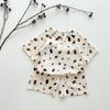 Processamento Customizado Verão Novo Roupas de Casa Infantis Pijamas de Menina peekaboo Roupa Infantil Nórdica
