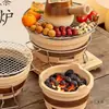 Set de Estufa para Preparar Té para Uso Doméstico en Interiores, Estufa Tradicional de Borde, Set Completo de Estufa de Arcilla para Barbacoa en el Patio