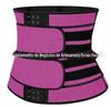 Cinto de treino de cintura esportivo transfronteiriço proteção contra suor para corrida cinto de neoprene com zíper cinto duplo cintura cinto de contração da cintura