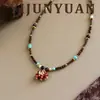 Pendientes Vintage de Piedra Natural Perla con Goteo de Aceite Rojo, Pendientes de Lujo Ligero de Gama Alta para Mujer, Exclusivo Transfronterizo de Nicho de Diseñador