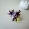 3 cabezas de flores artificiales de lirio de rocío, kit de materiales para manualidades, accesorios para el cabello, coronas de flores, accesorios para decoración de paredes, venta al por mayor transfronteriza.