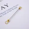 Varillas para ensartar metal electroplateado DIY, nuevos accesorios de cuentas multicolores para bolsos, equipaje, llaveros y colgantes, en stock