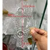 Accesorios Decorativos para Lámparas de Cristal Piezas de Vidrio para Lámparas Piezas Decorativas de Vidrio con Forma de Hoja Piezas de Repuesto de Vidrio Transparente Esmerilado