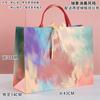 Arte abstrata pintura a óleo saco de presente loja de roupas loja de moda feminina cyber celebridade saco de papel bolsa de férias aniversário saco de papel