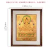 Thangka pintado à mão de Buda Yuanhui, estátua de Buda Changshou, pintura decorativa para entrada de sala de estar feita à mão no Nepal com minerais naturais.