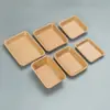 Bandeja desechable de papel kraft para barbacoa, bandeja comercial, caja para hamburguesas y papas fritas, plato de papel para pollo frito y hot dog, personalizable