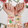 Amazon Novo Bronzear Natal Tatuagem Desenho Animado Homens e Meninas À Prova D'água Fofo Adesivos Metálicos Adesivos de Tatuagem Temporária