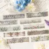 Paquete de Pegatinas Serie Susurros de Valla de Flores Transfronteriza ZABC, Material de Decoración Temático de Valla de Jardín, 4 Diseños