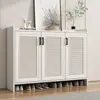 Gabinete de Zapatos Totalmente de Aluminio para Entrada del Hogar, Exterior, Impermeable, Villa, Protección Solar, Almacenamiento, Gabinete de Almacenamiento para Balcón