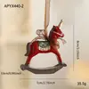 Nuevo Colgante Pintado de Resina Decoración de Árbol de Navidad Campana Tridimensional Colorida Colgante de Dibujos Animados Americanos Listo para la Venta