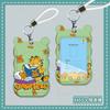 Tarjeta de acceso de autobús/metro creativa personalizada de Garfield de dibujos animados, con cordón largo tipo halter, tarjeta de estudiante de jardín de infancia