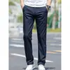 Calças Casuais Masculinas 2026 Novo Estilo Quatro Estações Business Retas Largas Cor Sólida Calças Longas Outono Calças Esportivas Masculinas
