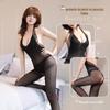 Meias de malha transparente e elástica, modelo único, sexy, com abertura ousada, tamanho grande, que cobrem o quadril e deixam a parte de trás à mostra. Roupa íntima sexy para venda por atacado.