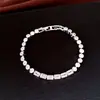 Pulsera con Cierre de Corazón de Circonia Chapada en Oro Real de 18k Pulsera de Lujo Ligero Acabado de Alta Gama Tendencia de Moda Pulsera Versátil Joyería para Mujeres