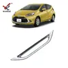 Adecuado para Toyota 21 Aqua Parachoques Trasero Modificado Luz Antiniebla Marco Decorativo Brillante Galvanizado Cubierta Especial para Luz de Freno