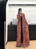 Miyake 2025 Primavera Transfronterizo Plegado Versátil Gabardina Estampada Moda Femenina Exportación