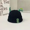 Gorros de Otoño e Invierno para Bebé, Gorros de Lana con Forma de Dinosaurio Lindos y Súper Lindos, Gorros de Punto Cálidos de Invierno para Niños y Niñas