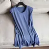 2026 Novo Suéter de Tricô Casual Sem Mangas de Seda de Amora Luxo Leve para Mulheres Atacado H09Et50605