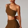 Chimei Naked Sense Hombro Descubierto Espalda Bonita Sujetador de Yoga Elástico Secado Rápido Ropa Interior Deportiva Chaleco para Correr Fitness Mujer Transfronterizo