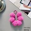 Outono e Inverno Estilo Coreano Pingente de Bola de Pelúcia Pulseira de Charme de Telefone com Contas Corrente Anti-Perda para Mulheres Floco de Neve Bola de Pelúcia Estilo Coreano