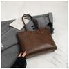 Bolsa de Tote Retro de Gran Capacidad Transfronteriza para Mujer 2026 Invierno Nuevo Estilo Coreano Simple Versátil Moda Bolso de Hombro para Viajar