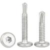 Tornillos Autorroscantes de Acero Inoxidable 410 de Cabeza Hexagonal M5.5 para Vallas y Barandales, Tornillos Autoperforantes de Cola de Milano, Pernos, Sujetadores Roscados