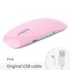 Minimáquina de fototerapia con luz de ratón para uñas, USB, secador de pegamento para esmalte de uñas, luz LED portátil para hornear, foco de luz de fototerapia