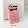 Calculadora Fofa Desenho Animado Aparência Premium Estudante Escritório Portátil Mini Pequeno Computador Papelaria de Aprendizagem Atacado