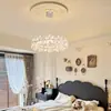 Candelabro de Cristal con Rama Minimalista y Lujoso para Comedor de Villa, Escalera Única, Mesa de Isla de Gama Alta, Lámpara de Techo de Forma Irregular Nueva