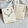 Tarjetas de papel para pendientes de vainilla, tarjetas de papel perfumadas para pendientes, accesorios para horquillas, collares, pulseras, accesorios para el cabello, gomas para el cabello, Exhibidor de empaque