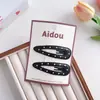 Grampo de Cabelo Estilo Coreano com Bolinhas Estrela de Cinco Pontas Quadrado Nuvem Clipe Lateral para Franja Lateral Grampo Lateral Acessórios de Cabelo Adorno de Cabeça