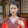 Novos Brincos Estilo Chinês Tendência Nacional Estilo Antigo para Mulheres Retro Palácio Xizang Franja de Prata Longos Brincos da Dinastia Han Estilo Étnico