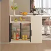 Divisória de Gabinete Lateral para Sofá para Hall de Entrada e Sala de Estar, Armário de Vinho para Apartamento Pequeno, Armazenamento de Grande Capacidade, Armazenamento de Bancada de Bar, Aparador de Luxo Leve
