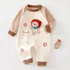Roupa de Bebê Anyang Macacão de Bebê Primavera e Outono Pulôver de Lã Macia Roupa de Engatinhar Roupa de Casa para Bebê Roupa Estilosa para Passeio