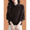 2026 Nuevo Suéter Versátil Hermoso Holgado Talla Grande Elegante Ropa Exterior Capa Base Otoño Invierno Cuello Alto Tejidos Mujer