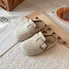 Sandalias casuales para niña estilo coreano con hebilla y lunares, tipo slip-on estilo Birkenstock, para uso en exteriores, nueva colección primavera/otoño 2026, zapatos planos de suela suave