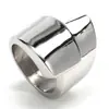 Anillo de fundición de acero de titanio con forma especial, moderno, simple, estilo INS nórdico, pulsera geométrica irregular de alta gama para mujer, nicho