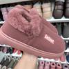 Chinelos de Algodão LeTou Femininos de Inverno Quentes com Solado Grosso e Sapatos Mao Mao Internos Antiderrapantes para Casa Chinelos Masculinos Espessos de Pelúcia
