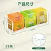 Caja de almacenamiento de bolsitas de té de acrílico con compartimentos, caja de exhibición de café para oficina, caja de almacenamiento pequeña transparente para bolsitas de té de escritorio, venta al por mayor