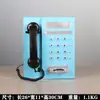 Pingente de Telefone de Ferro Artesanal Antigo Decoração de Parede de Fundo para Exposição Comercial e B&B Enfeites Adereços para Fotos de Check-In