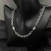 Collar de Acero de Titanio Estilo Jackson Wang para Hombre, Diseño Nicho Moderno Hip-Hop de Alta Gama Cadena Clavicular Accesorio Versátil para Mujer