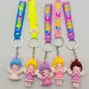 Encantos Fofos para Mochila com Chaveiros de Estrela, Brinquedos de Pelúcia Arco-Íris e Pingentes de Bolsa de Boneca para Meninas