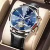 Poedagar/Marca Suiza 938 Multifuncional Nuevo Reloj para Hombre Impermeable Moda Reloj de Cuarzo
