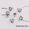 Cuentas Conectoras de Aleación de Plata de Xizang de Tres Vías con Agujeros Grandes para Pulseras, Collares, Colgantes y Conectores DIY, Exclusivamente para Accesorios de Joyería DIY Transfronterizos