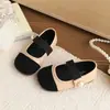 Zapatos de Cuero para Niñas, Mocasines Pequeños Estilo Chanel, Nuevos Zapatos Mary Jane de Princesa para Primavera y Otoño 2026, Zapatos de Salón Modernos de Suela Blanda
