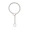 Cadena Cubana Nueva Gótica Transfronteriza Colgante de Candado de Amor Lazo de Moda Círculo Ajustable Collar de Amor