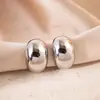 Pendientes Geométricos de Frijol Cepillado de Gama Alta, Pendientes de Moda y Sencillos Estilo Europeo y Americano, Pendientes de Diseño de Nicho de Lujo Accesible para Mujeres